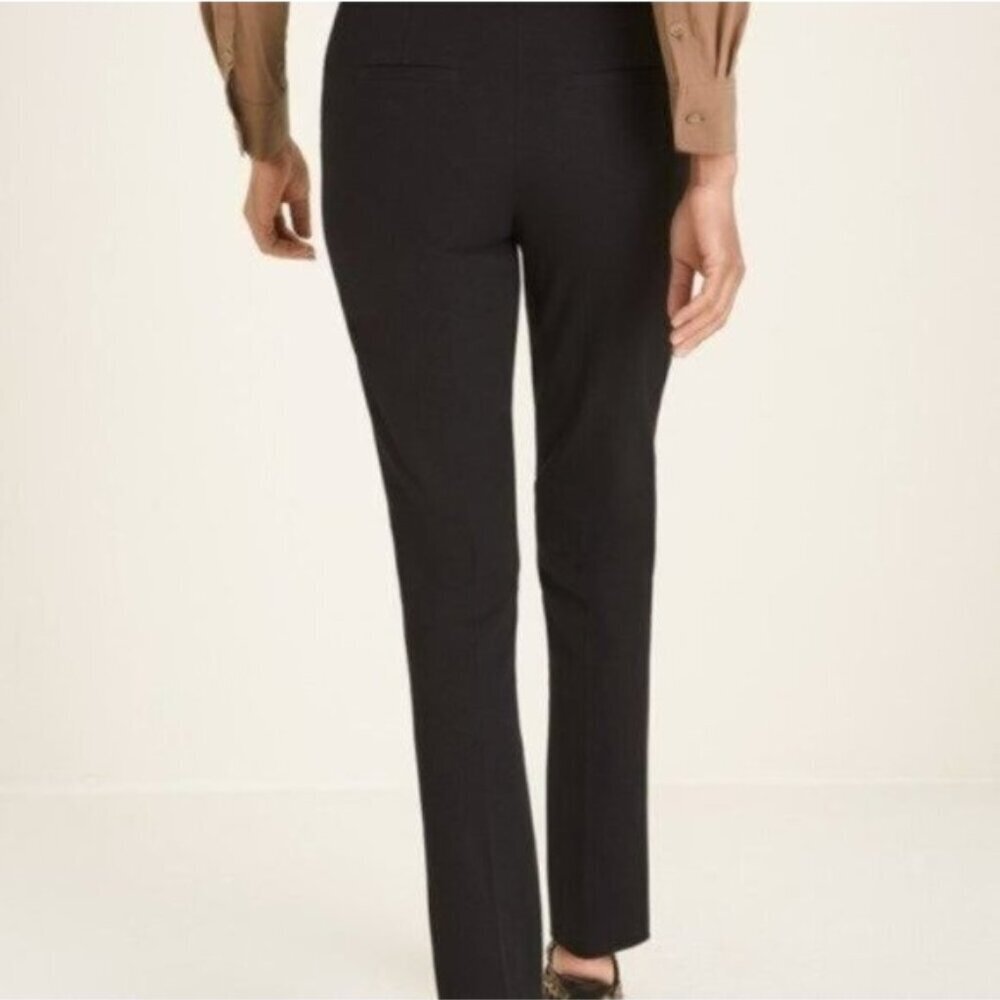 NWT Chico's Bi-Stretch Straight-Leg Slim Pants - Green - Picture 7 of 8